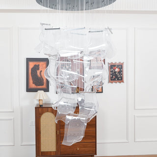 Lustra Lustre Acrylic LED Abstract Floating