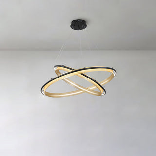 Erveliel Lustre Rond Métal Minimaliste Moderne
