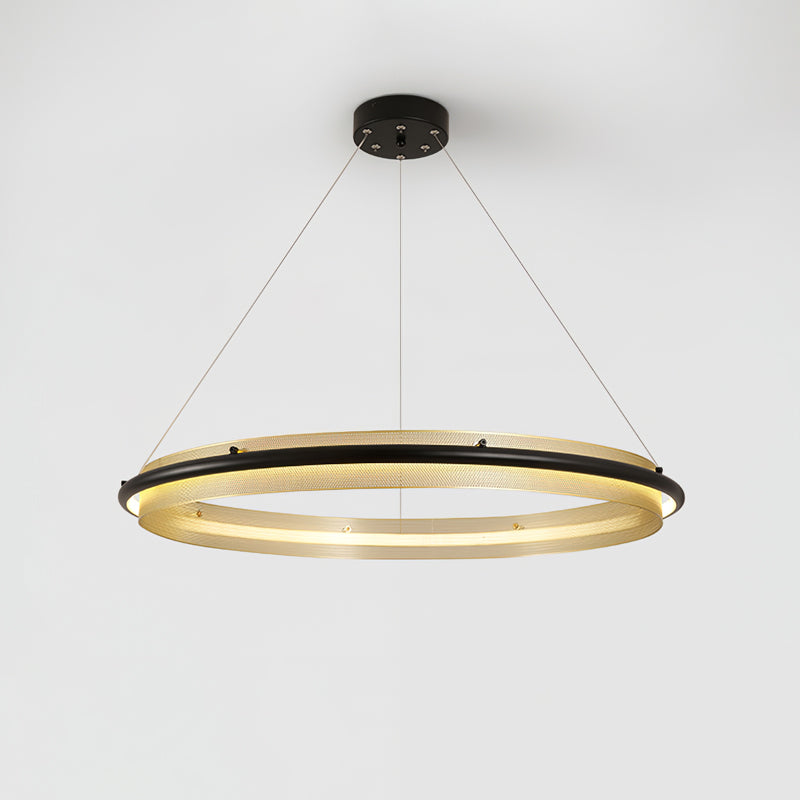 Ivarana Lustre Rond Métal Minimaliste Moderne