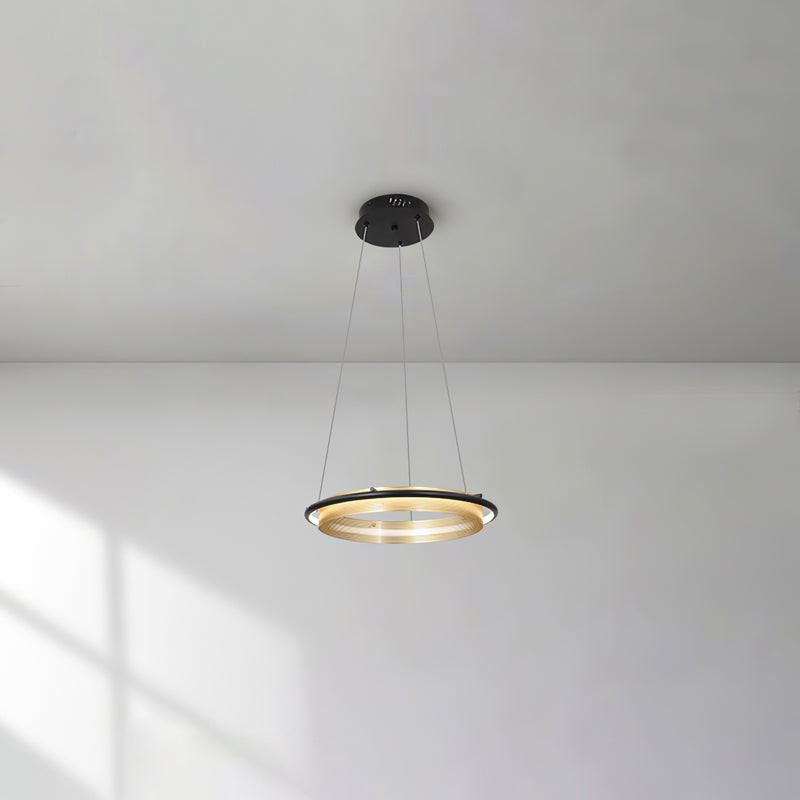 Ivarana Lustre Rond Métal Minimaliste Moderne