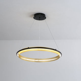 Erveliel Lustre Rond Métal Minimaliste Moderne
