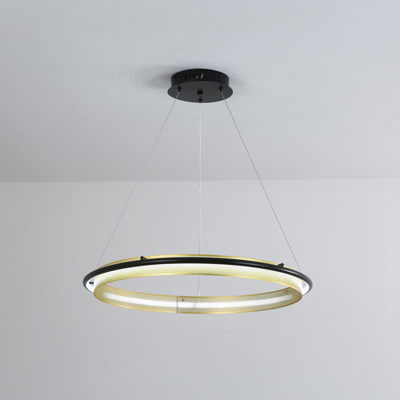 Ivarana Lustre Rond Métal Minimaliste Moderne