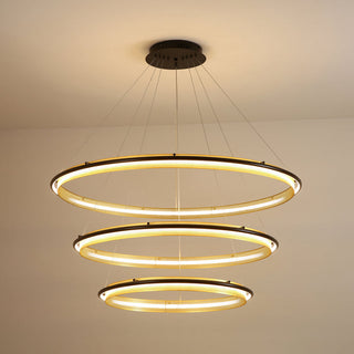 Erveliel Lustre Rond Métal Minimaliste Moderne