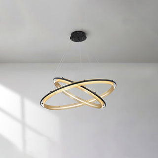Erveliel Lustre Rond Métal Minimaliste Moderne