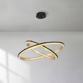 Erveliel Lustre Rond Métal Minimaliste Moderne