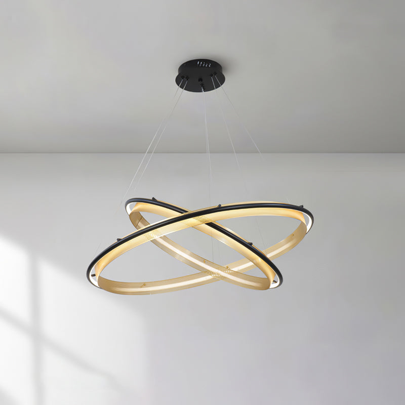 Ivarana Lustre Rond Métal Minimaliste Moderne