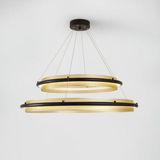 Erveliel Lustre Rond Métal Minimaliste Moderne