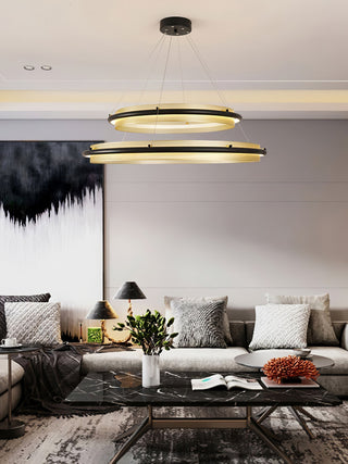 Erveliel Lustre Rond Métal Minimaliste Moderne