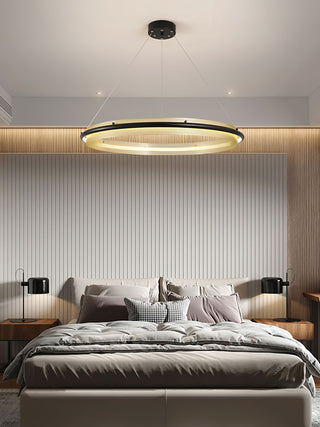 Erveliel Lustre Rond Métal Minimaliste Moderne