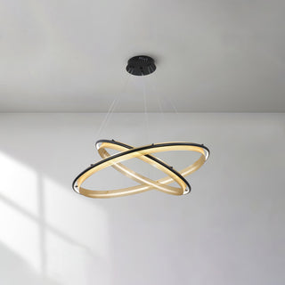 Erveliel Lustre Rond Métal Minimaliste Moderne