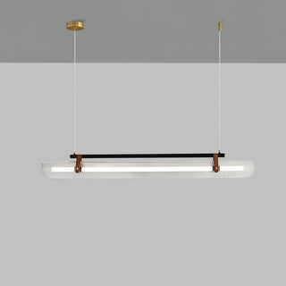 Lustra Suspension Lampe Acrylique Linéaire Moderne pour Salle à Manger