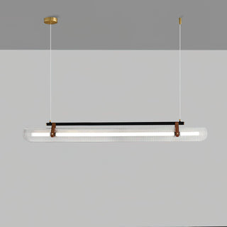 Lustra Suspension Lampe Acrylique Linéaire Moderne pour Salle à Manger