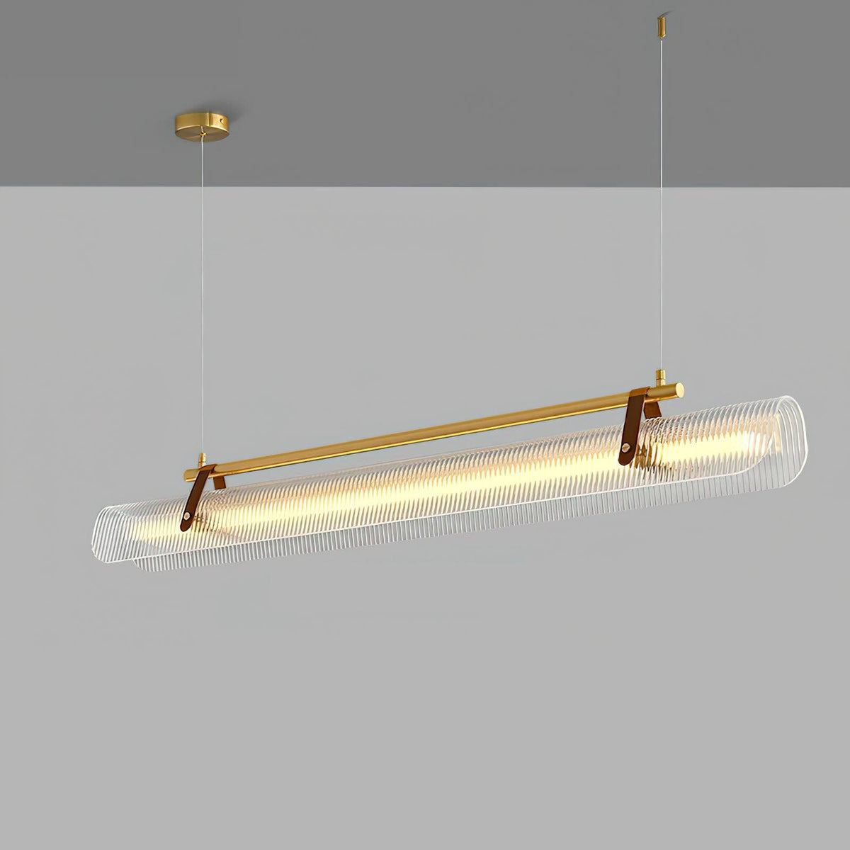Florelle Suspension Lampe Acrylique Linéaire Moderne pour Salle à Manger
