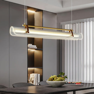 Lustra Suspension Lampe Acrylique Linéaire Moderne pour Salle à Manger