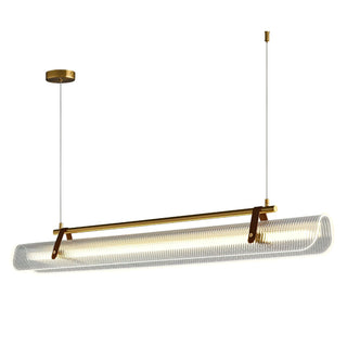 Lustra Suspension Lampe Acrylique Linéaire Moderne pour Salle à Manger