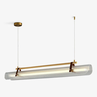 Lustra Suspension Lampe Acrylique Linéaire Moderne pour Salle à Manger