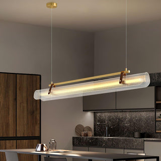Lustra Suspension Lampe Acrylique Linéaire Moderne pour Salle à Manger