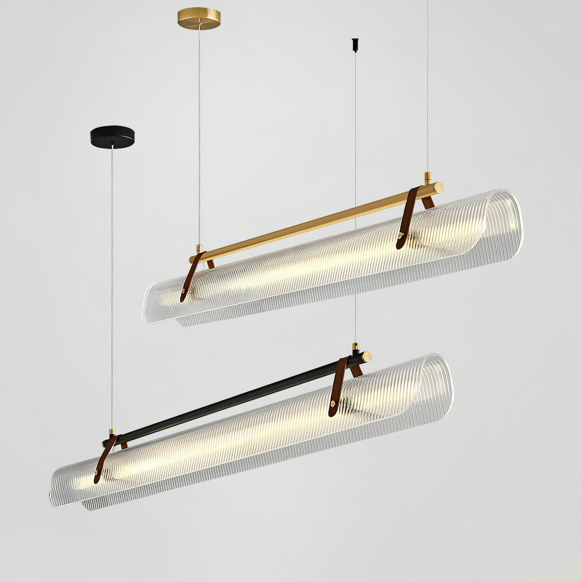 Florelle Suspension Lampe Acrylique Linéaire Moderne pour Salle à Manger