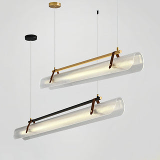 Lustra Suspension Lampe Acrylique Linéaire Moderne pour Salle à Manger