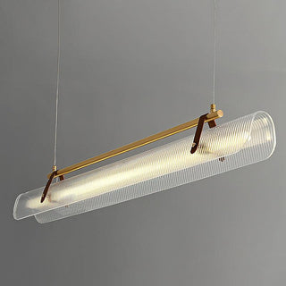 Lustra Suspension Lampe Acrylique Linéaire Moderne pour Salle à Manger
