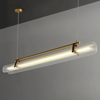 Lustra Suspension Lampe Acrylique Linéaire Moderne pour Salle à Manger