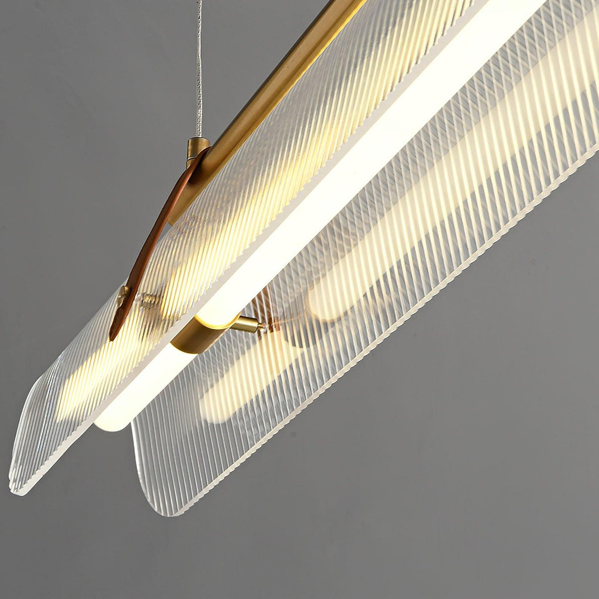 Florelle Suspension Lampe Acrylique Linéaire Moderne pour Salle à Manger