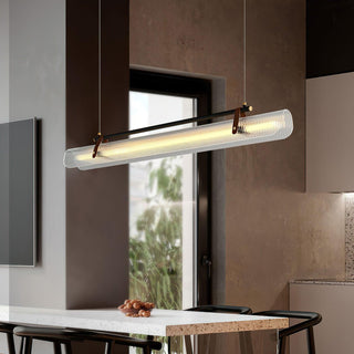 Lustra Suspension Lampe Acrylique Linéaire Moderne pour Salle à Manger