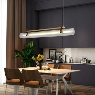 Lustra Suspension Lampe Acrylique Linéaire Moderne pour Salle à Manger