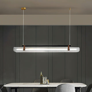 Lustra Suspension Lampe Acrylique Linéaire Moderne pour Salle à Manger