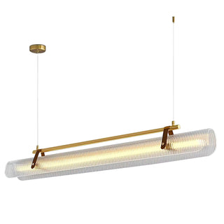 Lustra Suspension Lampe Acrylique Linéaire Moderne pour Salle à Manger