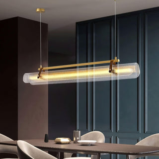 Lustra Suspension Lampe Acrylique Linéaire Moderne pour Salle à Manger