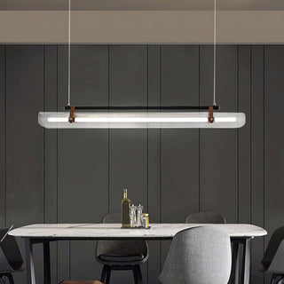 Lustra Suspension Lampe Acrylique Linéaire Moderne pour Salle à Manger