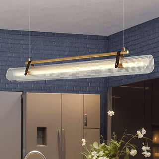 Lustra Suspension Lampe Acrylique Linéaire Moderne pour Salle à Manger