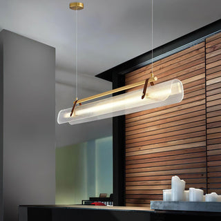 Lustra Suspension Lampe Acrylique Linéaire Moderne pour Salle à Manger