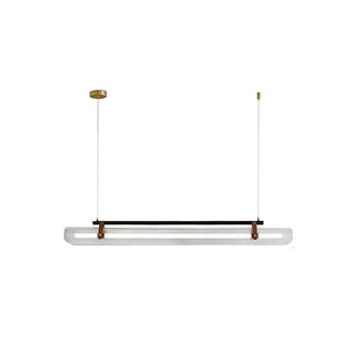 Lustra Suspension Lampe Acrylique Linéaire Moderne pour Salle à Manger