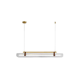 Lustra Suspension Lampe Acrylique Linéaire Moderne pour Salle à Manger