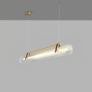 Lustra Suspension Lampe Acrylique Linéaire Moderne pour Salle à Manger
