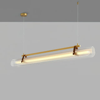 Lustra Suspension Lampe Acrylique Linéaire Moderne pour Salle à Manger
