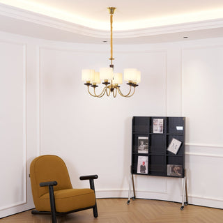 Lustra Lustre en Laiton Tissu