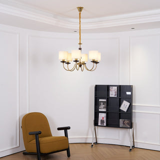 Lustra Lustre en Laiton Tissu