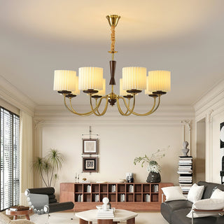 Lustra Lustre en Laiton Tissu