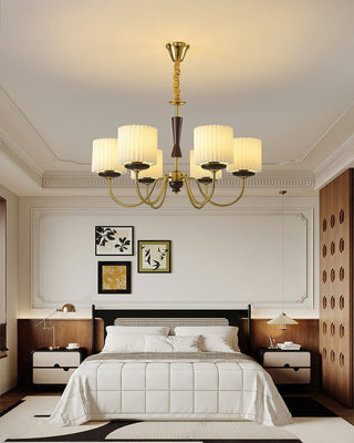 Lustra Lustre en Laiton Tissu