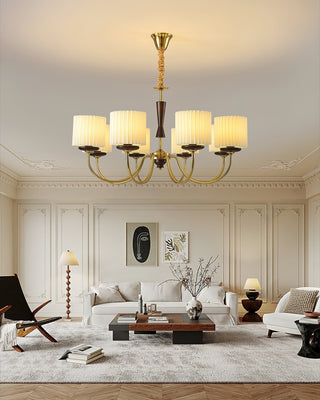 Lustra Lustre en Laiton Tissu