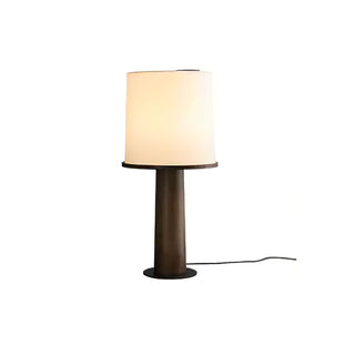 Rinirielle Lampe de Table Contemporaine en Bois Et Tissu