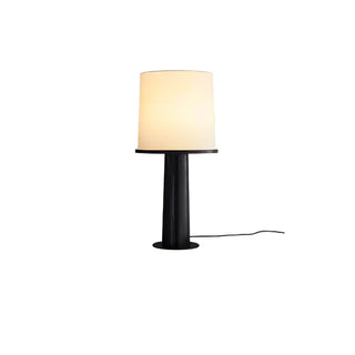Rinirielle Lampe de Table Contemporaine en Bois Et Tissu