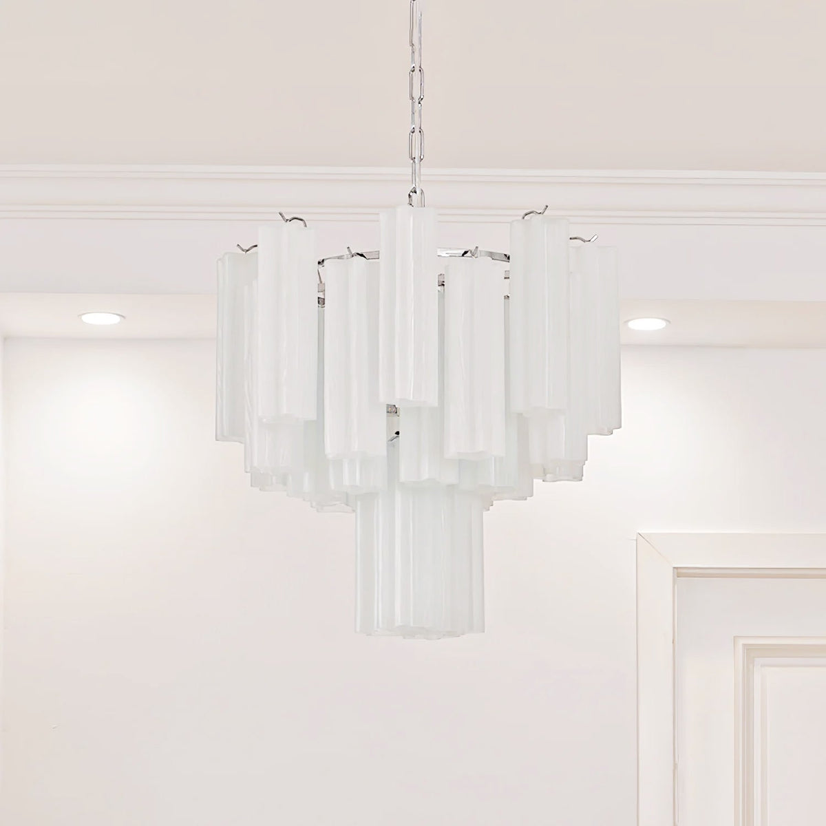Miriora Lustre Blanc Tubes Superposés