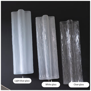Aurora Lustre Blanc Tubes Superposés