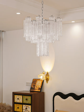 Aurora Lustre Blanc Tubes Superposés