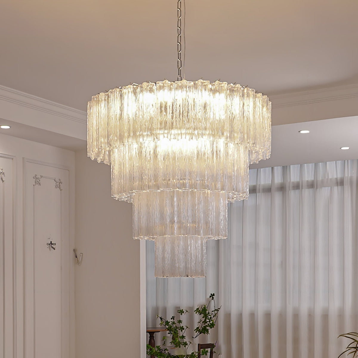 Miriora Lustre Blanc Tubes Superposés