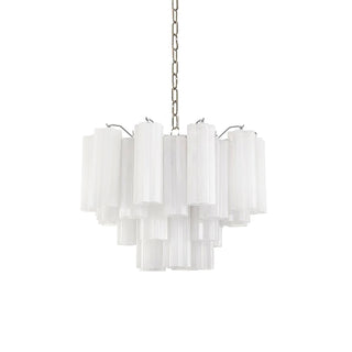 Aurora Lustre Blanc Tubes Superposés